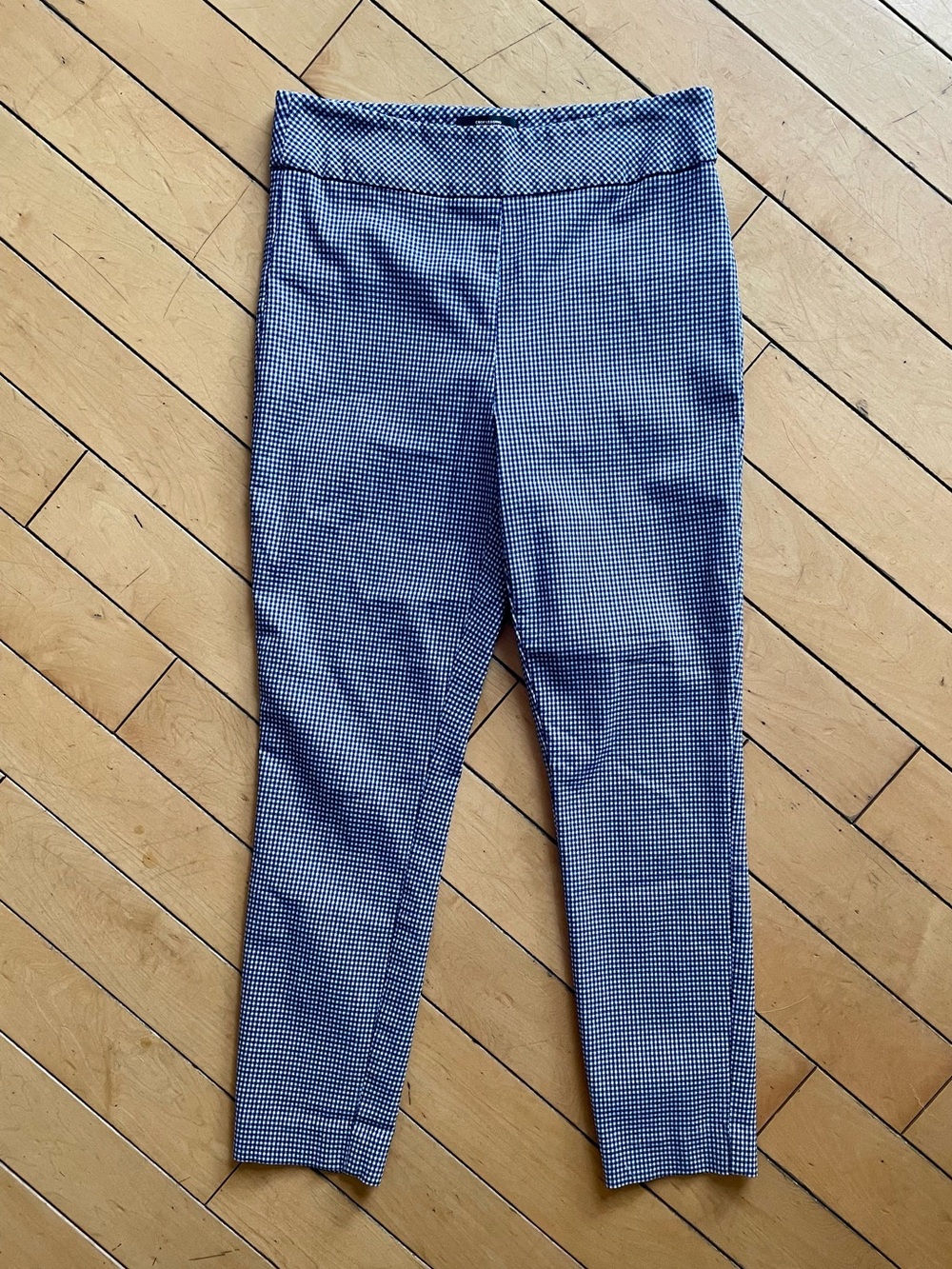 RW&CO. Blue Houndstooth Ankle Jeans